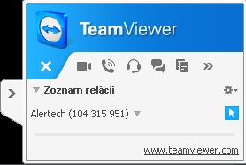 Oznamenie pripojenia TeamViewer